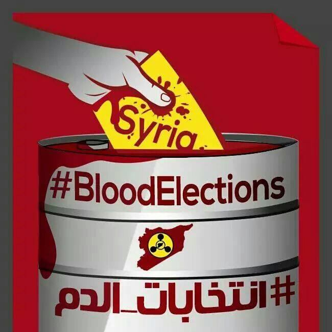 ناشطون سوريون يطلقون حملات ترفض "انتخابات الدم"