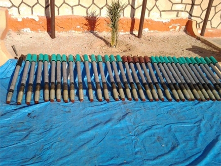 ضبط 20 صاروخ غراد مهربة من غزة الى مصر