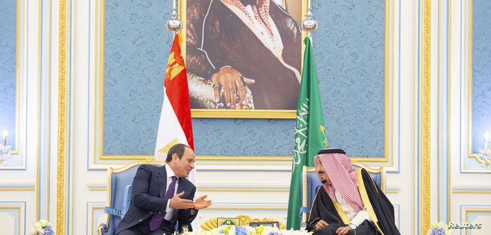 الملك سلمان والرئيس عبدالفتاح السيسي - تويتر