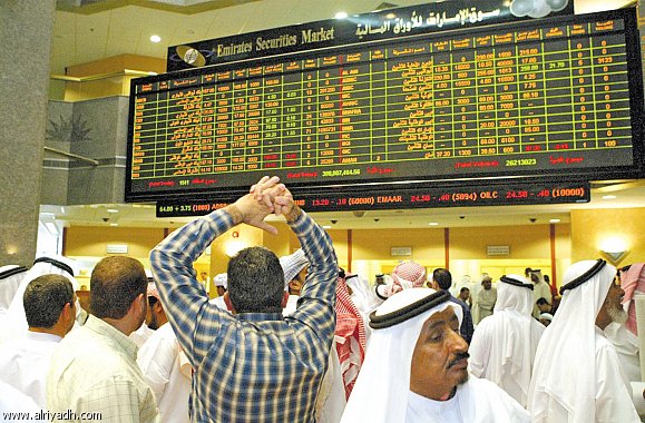 بورصات الخليج في تراجع كبير على خلفية تباطؤ النمو وتدهور اسعار النفط