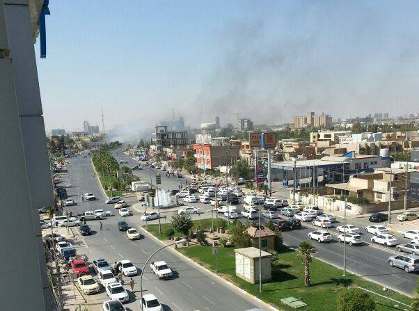 تفجير انتحاري يستهدف مبنى مجلس محافظة اربيل بشمال العراق 
