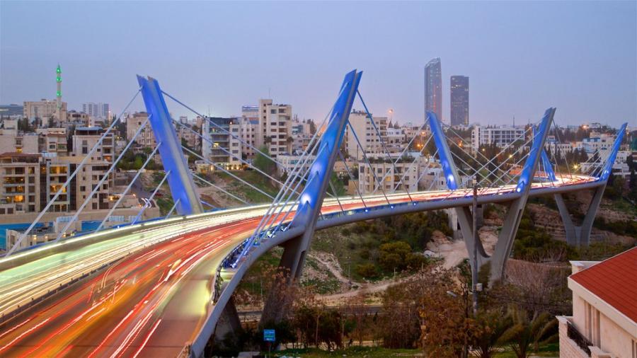 جسر عبدون بالعاصمة الاردنية -اخبار اليوم