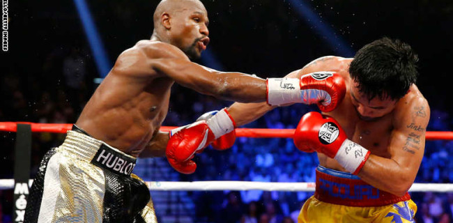 الملاكم الأمريكي مايويزر يفوز على متحديه الفلبيني باكياو بالنقاط