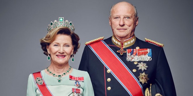 ملك النرويج وزوجته يحتفلان بمرور ربع قرن على توليهما العرش