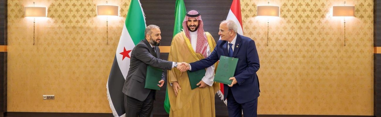 وزيرا الدفاع السوري واللبناني في اجتماع مع نظيرهما السعودي في الرياض - 28 آذار 2025 (واس)