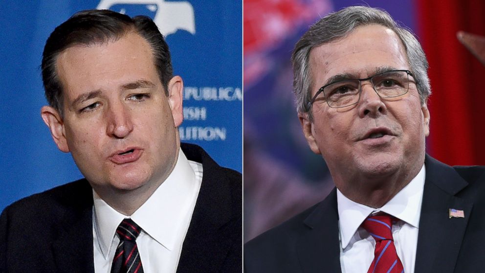 Jeb Bush and Ted Cruz