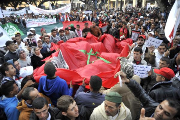 المغاربة ينظمون مسيرة ضد تصريحات بان كي مون حول الصحراء  