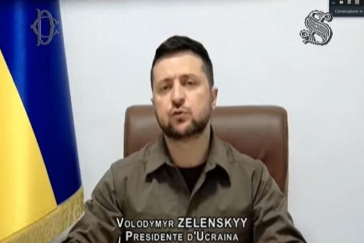 الرئيس الاوكراني فولديمير زيلينسكي
