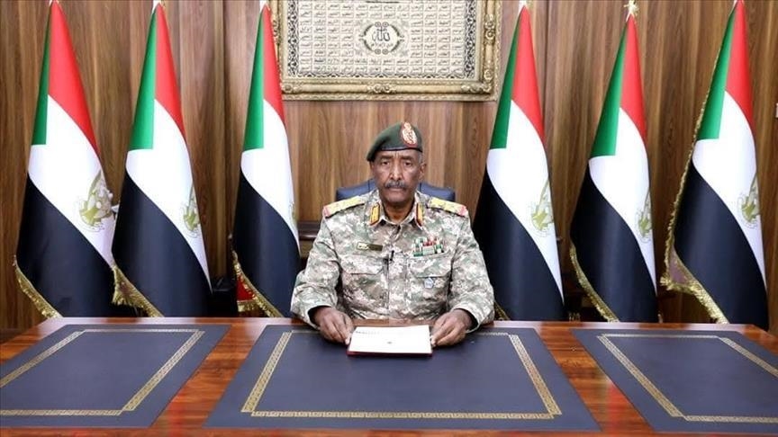 وفق خطاب متلفز لرئيس مجلس السيادة السوداني- الاناضول وفق خطاب متلفز لرئيس مجلس السيادة السوداني- الاناضول