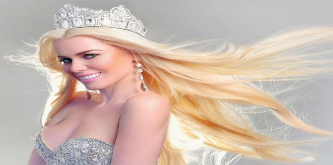 ملكة جمال السياحة الأوروبية تشارك بعرض أزياء وسط معابد الأقصر