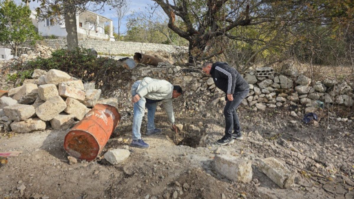 موقع التسرب الغازي في قرية درويشان بريف اللاذقية - 10 كانون الأول 2025 (سانا)