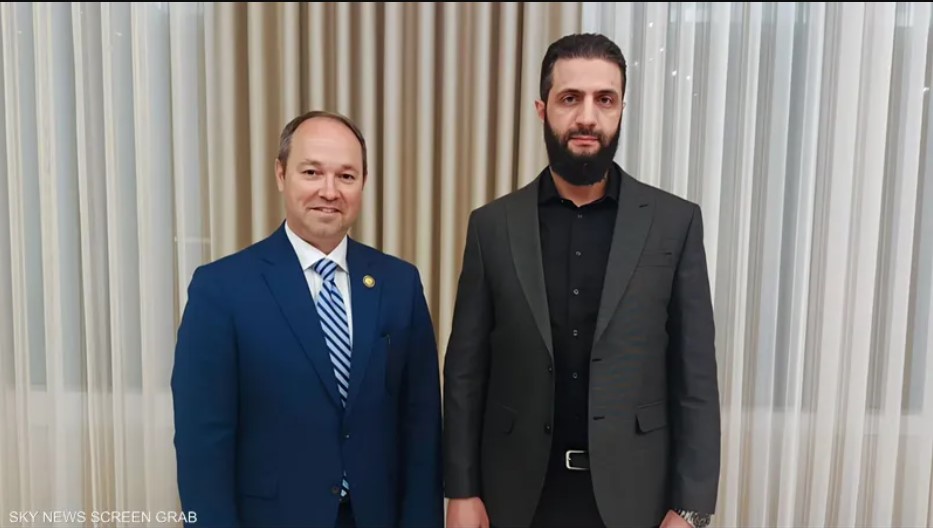 الرئيس الشرع لدى استقباله عضو الكونغرس الأمريكي مارلين ستوتسمان- نورث