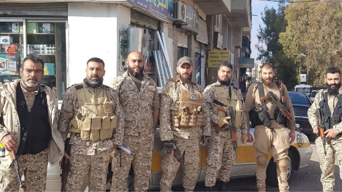 عناصر من "الحرس الوطني" في شوارع السويداء - 14 كانون الأول 2025 (الراصد)