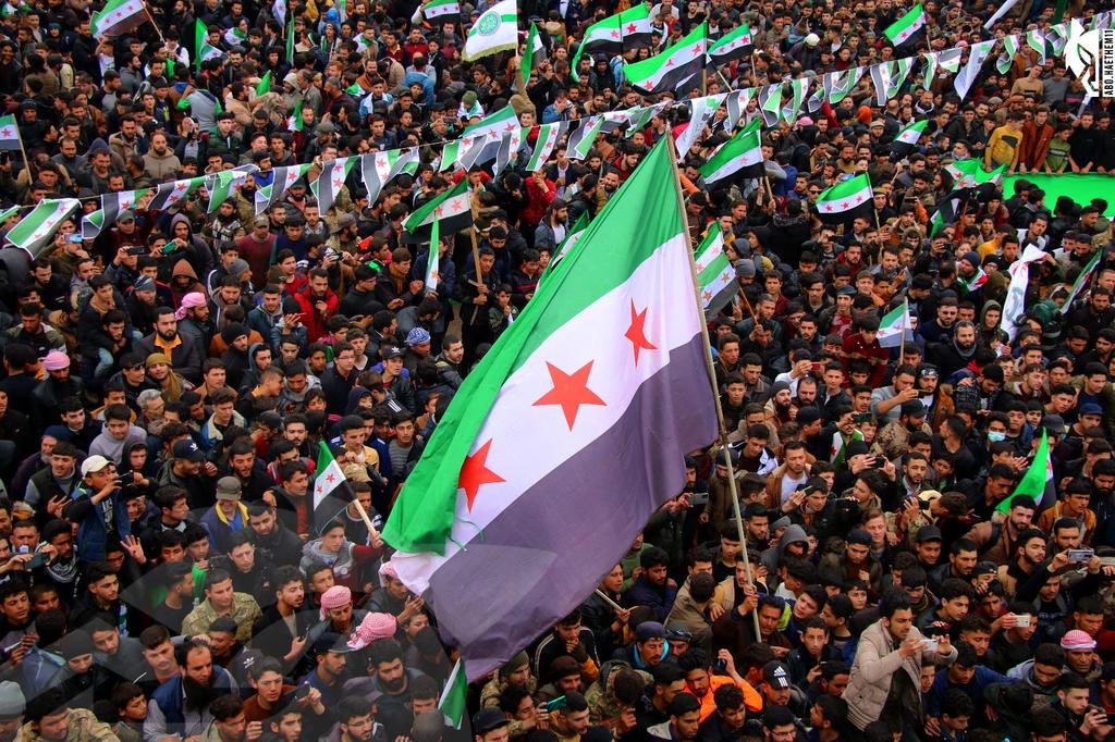 احتجاجات وتوترات في عدة مناطق سورية عقب حادثة إنزال العلم السوري خلال احتفالات النوروز