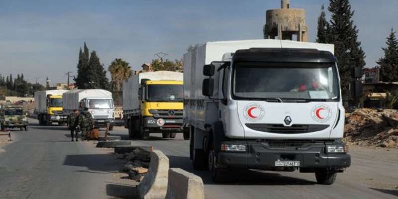لأول مرة منذ 2012 مساعدات تدخل بلدة داريا السورية المحاصرة