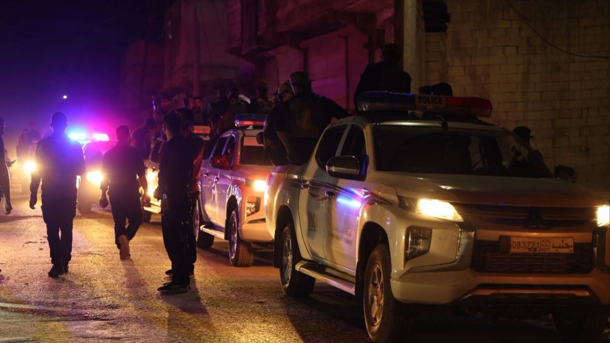 انتشار قوى الأمن الداخلي في مدينة السلمية في ريف حماة - 5 تموز 2026 (مراسل الأمن في حماة)