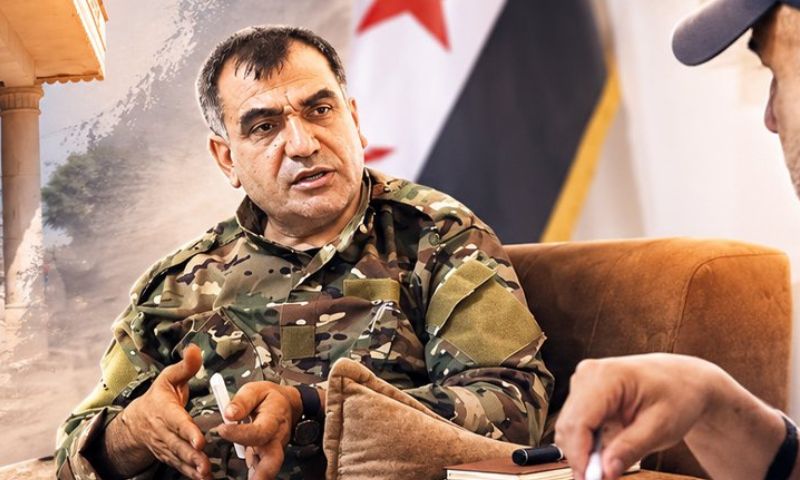 قائد لواء عين العرب محمود برخودان خلال مقابلة مع صحيفة تركية – 16 آب 2026 (صحيفة "Türkiye Gazetesi")
