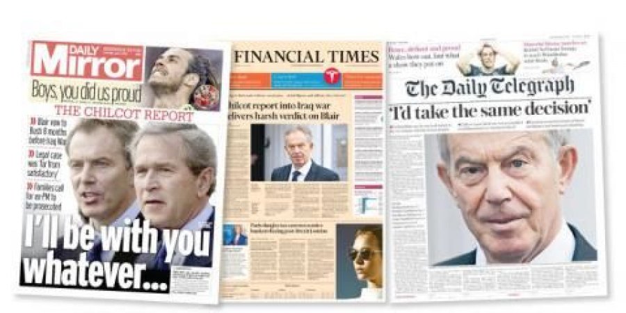  الاعلام البريطاني : تقرير شيلكوت لن يغير شيئا بتداعيات غزو العراق 