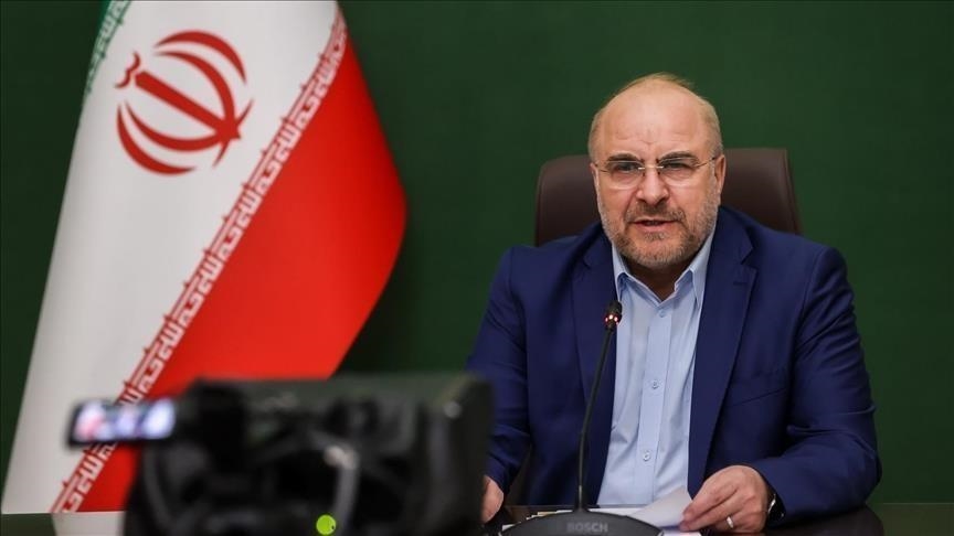 في منشور لرئيس البرلمان الإيراني محمد باقر قاليباف بشأن المفاوضات المحتملة مع واشنطن-ايه ايه