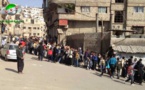 أنباء عن اتفاق في مدينة قدسيا لخروج 400 مسلح الى ادلب  