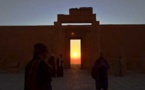 تعامد الشمس على مقصورة الاله آمون في غرب الأقصر