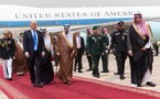 ترامب يصل السعودية للقاء  55 زعيما عربيا واسلاميا