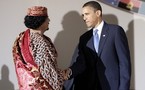 البيت الأبيض لا يستبعد عقد لقاء بين أوباما والقذافي  في الأمم المتحدة رغم ضجة المقرحي 
