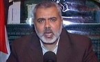 اسماعيل هنية يدشن مع برلمانيين عرب نصبا تذكاريا لضحايا "أسطول الحرية" في غزة