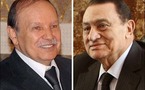 مبارك في الجزائر لتعزية "بوتفليقة" في أول زيارة منذ الازمة بين البلدين