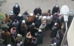 اصابة 30 محاميا مصريا في اشتباكات مع قوات الامن أمام محكمة استئناف طنطا