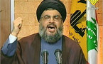 نصر الله يتوقع قرارا "مفبركا من محكمة الحريري لأن اسرائيل تسيطر بالكامل على اتصالات لبنان