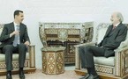 الاسد يستقبل الزعيم الدرزي وليد جنبلاط ويبحث معه الاعتداء الاسرائيلي على لبنان