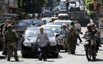 انتشار مكثف للجيش في بيروت  بعد تشييع قتلى الاشتباكات بين حزب الله والاحباش
