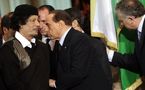 حزب القيم الايطالي يمنح   القذافي  دكتوراة فخرية في انتهاكات حقوق الانسان 