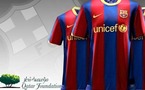 شعار "مؤسسة قطر" على قميص برشلونة الاسباني مقابل 6ر23 مليون يورو سنوياً