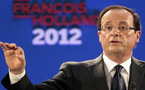 فرانسوا هولاند يعتزم دعم تدخل عسكري في سورية حال فوزه بالرئاسة الفرنسية