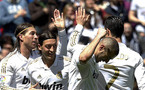 ريال مدريد يسحق أشبيلية وملقة يقاسم بلنسية المركز الثالث بالدوري الأسباني