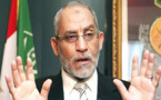 مرشد الاخوان يعتبر ما يحدث بمصر إجراماً وليس معارضة أو خلاف في الرأي