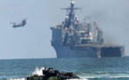 سفن حربية روسية تجري تدريبات ومناورات بحرية قبالة سواحل سورية