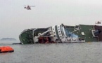 اربعة قتلى و284 مفقودا في غرق العبارة الكورية الجنوبية