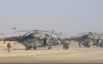 القوات الروسية في مطار "الجراح" بعد ترميمه- 24 من كانون الثاني 2023 (وزارة الدفاع/ لقطة شاشة)   