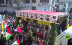 آلاف الإيرانيين يُشيعون قيادات"الحرس الثوري"ويتوعدون بالانتقام