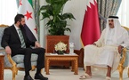 الشرع في الدوحة.. مباحثات مع أمير قطر