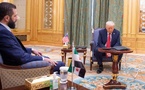 الرئيس السوري أحمد الشرع ونظيره الأمريكي دونالد ترامب في الرياض - 14 أيار 2025 (الرئاسة السورية)
