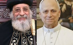 البابا يبحث وتواضروس الثاني “تعزيز السلام بالشرق الأوسط المضطرب