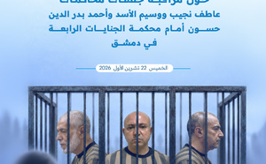 تقرير شامل حول مراقبة محاكمات نجيب ووسيم الأسد وحسون أمام محكمة الجنايات  بدمشق